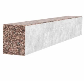 С других сторон Длинный брус для цветника и гробницы 700x100x80 из гранита лицевой (тыльный) с полированными фасками из Токовского гранита br-tok-pf-70-10-08 фото № 1