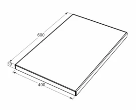 Розміри Плитка мармур для підлоги 400x600x30 мармур Кристаліна ptk-kri-npf-nt-60-40-03 фото № 1