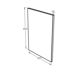 Розміри Фотоскло на пам'ятник прямокутне fsk-40-30-12 фото № 1