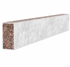 С других сторон Брус для цветника и гробницы Украина 780x100x50 из гранита боковой с неполированными фасками из Токовского гранита br-tok-npf-78-10-05 фото № 1