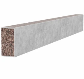 З інших боків Брус для квітника та гробниці 920x100x50 з граніту бічний із неполірованими фасками з Токівського граніту br-tok-npf-92-10-05 фото № 1