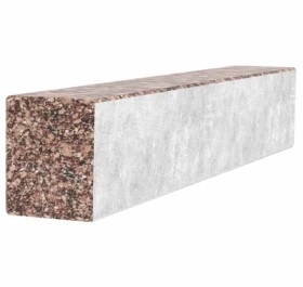 С других сторон Брус для цветника и гробницы 600x100x80 из гранита лицевой (тыльный) с полированными фасками из Токовского гранита br-tok-pf-60-10-08 фото № 1