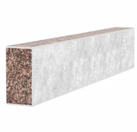 С других сторон Брус для цветника и гробницы лицевой (тыльный) 550x100x50 из гранита с неполированными фасками из Токовского гранита br-tok-npf-55-10-05 фото № 1