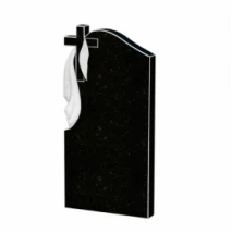 Стела памятника высотой 100 см 1000x500x80 из гранита вертикальная с неполированными фасками Коростышевского карьера левая st-kor-npf-100-50-08-142-l