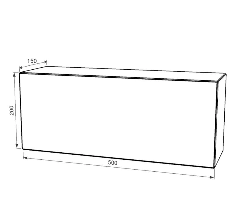 Размеры Постамент под памятник на могилу с полированными фасками 500x200x150 из мрамора Волокас tb-vol-pf-50-20-15