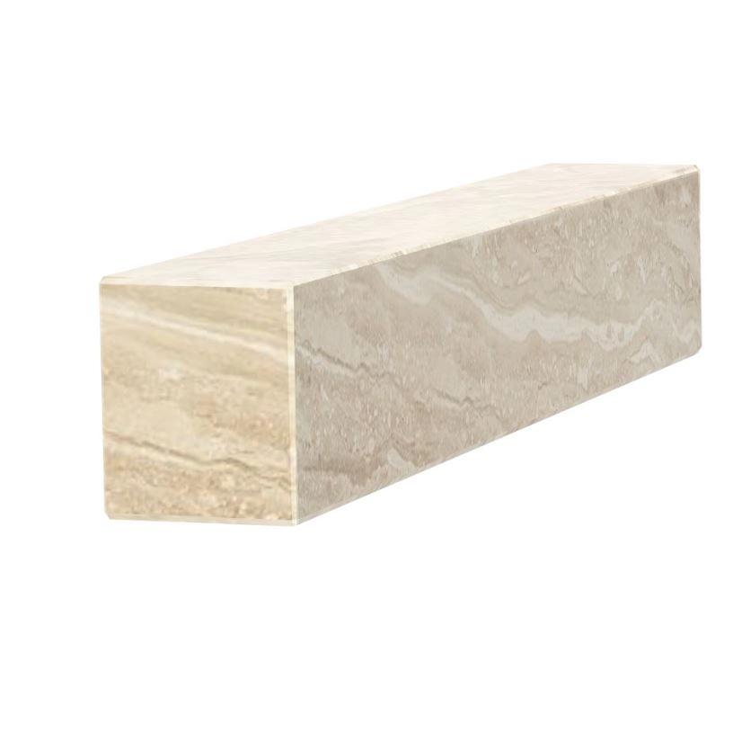 Основне Брус для квітника та гробниці гарантія 5 років 600x100x80 з мармуру лицьовий (тильний) з полірованими фасками з мармуру Дайна br-dan-pf-60-10-08