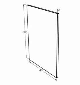 Розміри Фотоскло на пам'ятник прямокутне fsk-50-40-12