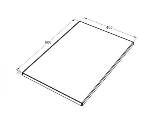 Розміри Мармурова плитка для пам'ятників 400x600x20 мармур Сівек ptk-siv-npf-nt-60-40-02