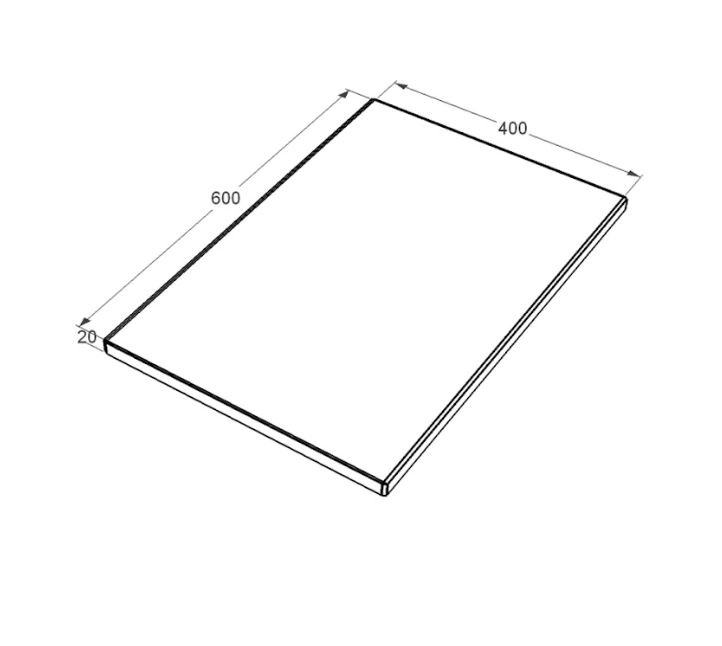 Розміри Мармурова плитка для пам'ятників 400x600x20 мармур Сівек ptk-siv-npf-nt-60-40-02