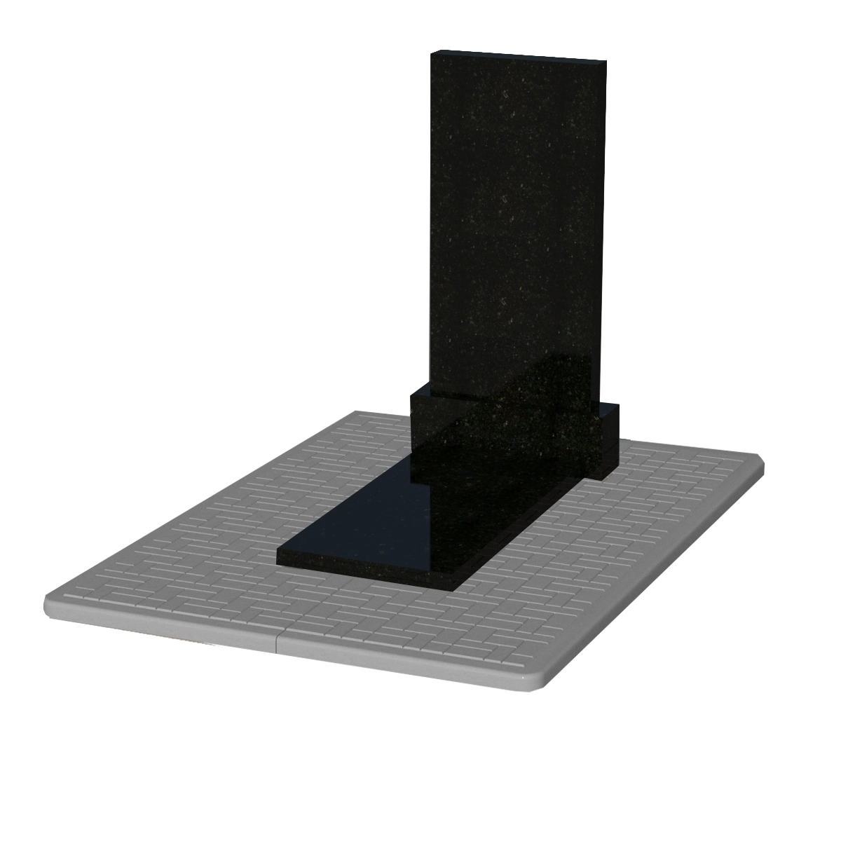 У комплексі Плита протиусадкова під пам'ятник для цвинтаря 1900x1300x50 з отвором для квітника одинарна серія Плитка pbd-Plitka-190-130-05