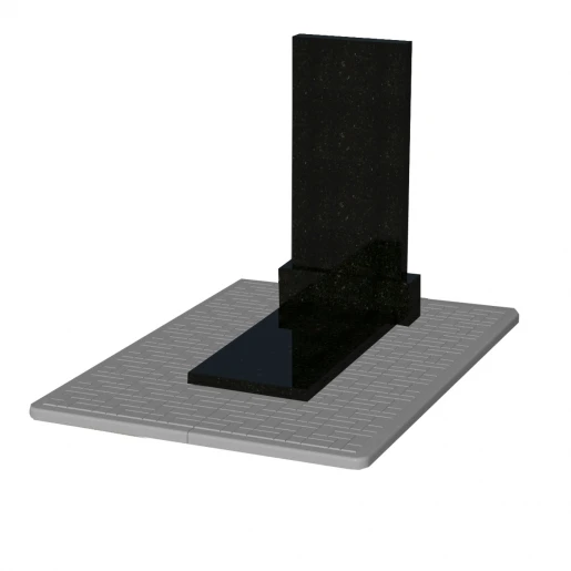 У комплексі Плита протиусадкова під пам'ятник для цвинтаря 1900x1300x50 з отвором для квітника одинарна серія Плитка pbd-Plitka-190-130-05