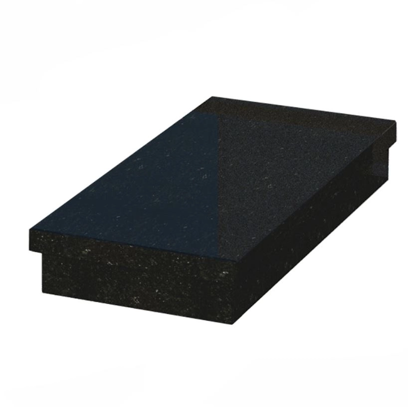 Основное Гробничка на могилу высотой 15 см 1000x500x150 из гранита с полированными фасками Коростышевского карьера серия Базис gr-kor-pf-1000-500-Bazys-3-np