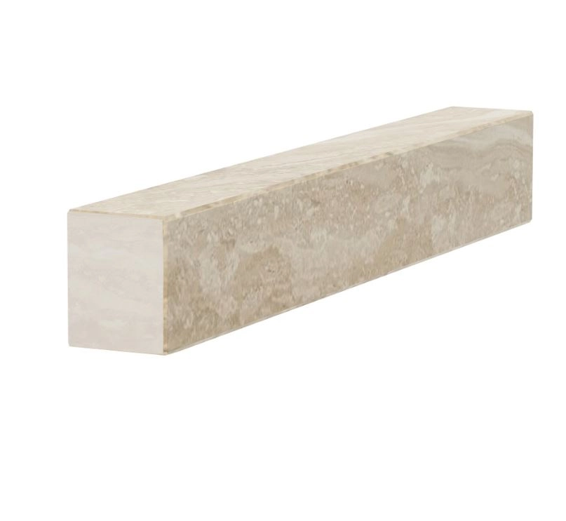 Основное Брус для цветника и гробницы производство Украина 700x100x80 лицевой (тыльный) с полированными фасками из мрамора Дайна br-dan-pf-70-10-08