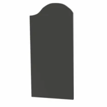 Плита вставка на памятник для портрета и надписей правая 370x810x20 фигурная с Ивано-Долинского карьера ptk-baz-pf-pt-81-37-02-011-r