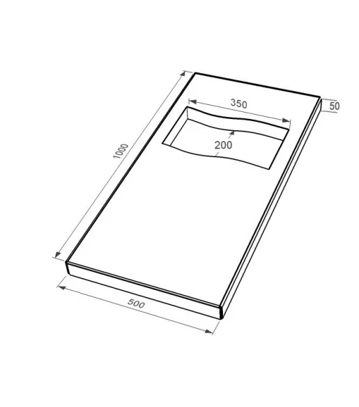 Размеры Надгробная плита с резным флагом 1000x500x50 из гранита Букинского карьера с полированными фасками плита Флаг pl-buk-pf-pt-100-50-05-PRAPOR