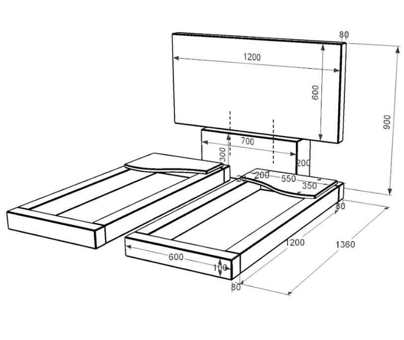 Розміри Пам'ятник із граніту стела 60х120 см подвійний із чорного граніту Коростишів з хвилею різьблений к16-kor-pf-60-120-08-001