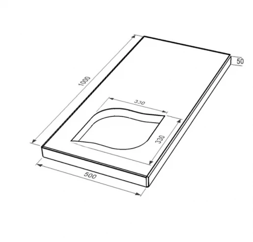 Размеры Надгробная плита с листом резная работа 1000x500x50 из мрамора Волокас с полированными фасками левая pl-vol-pf-pt-100-50-05-LISTOK-l