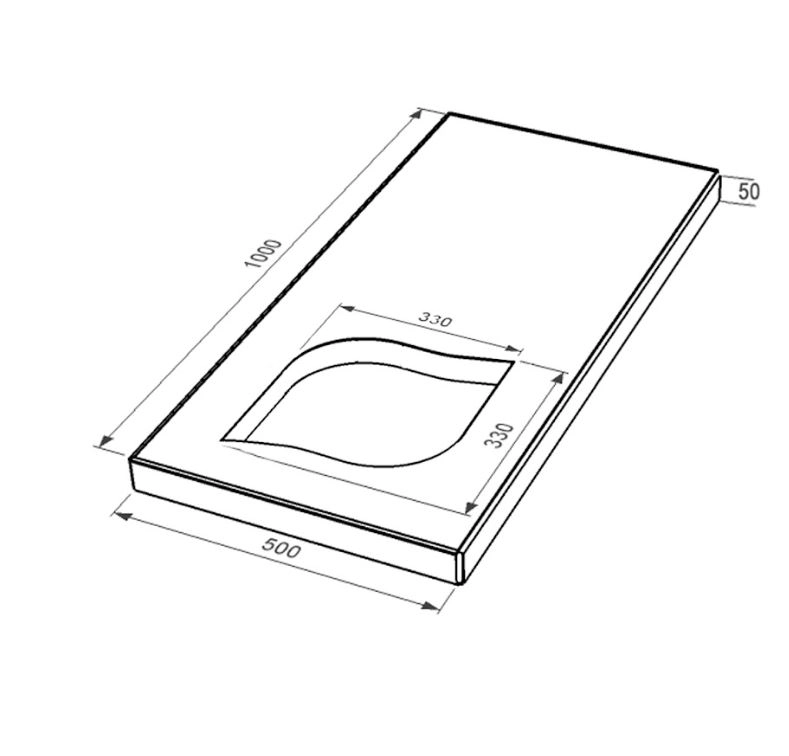 Розміри Надгробна плита з листом різьблена робота 1000x500x50 із мармуру Волокас з полірованими фасками ліва pl-vol-pf-pt-100-50-05-LISTOK-l