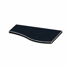 Основное Плита на цветник могилы производство Украина 450x300x20 из гранита серия Волна одинарная короткая с неполированными фасками Коростышевского карьера правые pnk-kor-npf-45-30-02-r