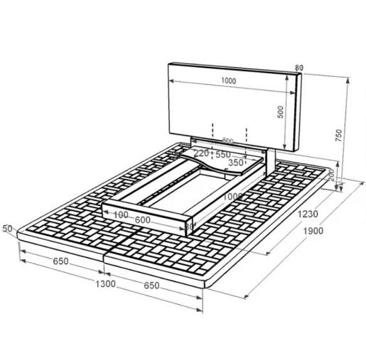 Размеры Одинарное гранитное надгробие из черного гранита Коростышев с волной резное к5-kor-npf-50-100-08-001-pbd2