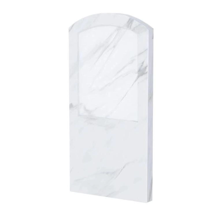 Основное Стела памятника 60 см шириной 1200x600x80 из мрамора вертикальная с полированными фасками из мрамора Волокас st-vol-pf-120-60-08-009