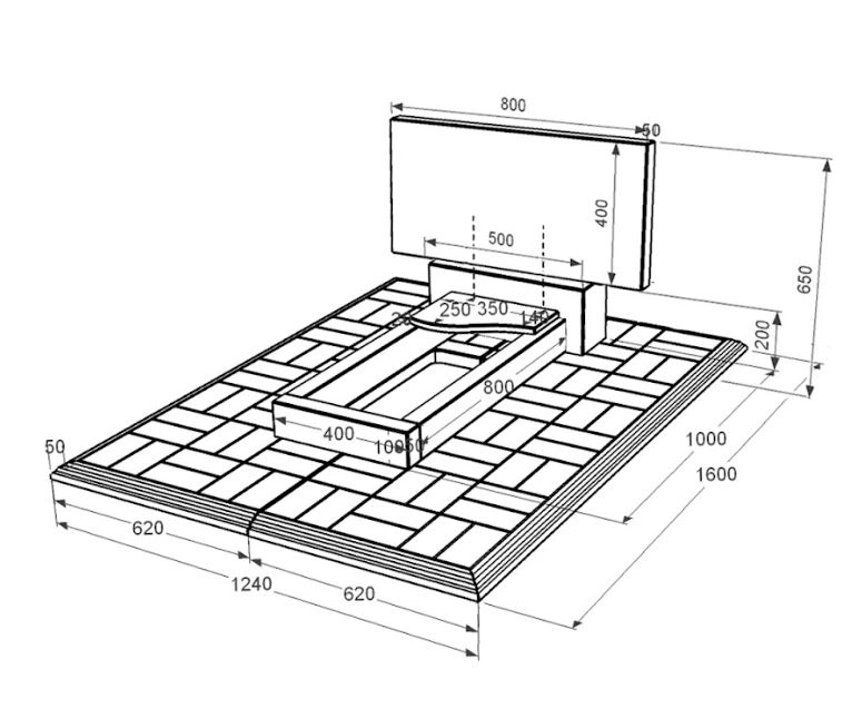 Розміри Гранітна плита на могилу стела 40х80 см одинарний із чорного граніту Коростишів з хвилею різьблений к4-kor-pf-40-80-05-001-l-pbd1