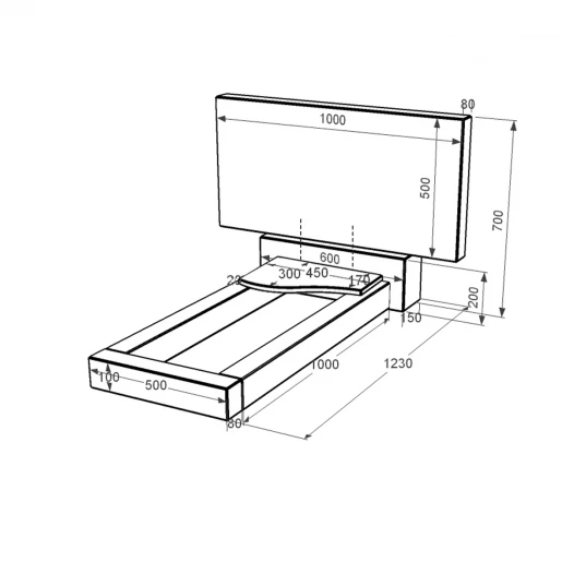 Пам'ятник із граніту висотою 70 см одинарний із чорного граніту Коростишів з хвилею різьблений к4-kor-npf-50-100-08-001