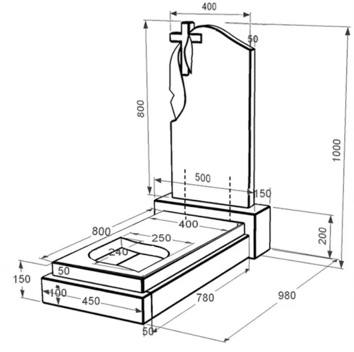 Размеры Гранитный памятник отцу одинарный из черного гранита Коростышев с листом резная работа к13-kor-pf-80-40-05-142