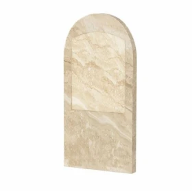 Основное Стела памятника элитная 1200x600x80 из мрамора вертикальная с полированными фасками из мрамора Дайна st-dan-pf-120-60-08-006