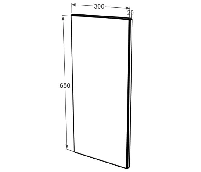 Размеры Плита вставка на памятник для портрета и надписей из базальта 300x650x20 прямоугольная с Ивано-Долинского карьера ptk-baz-pf-pt-65-30-02-001