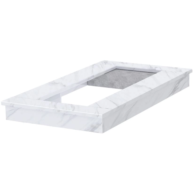 Основне Цоколь на могилу від виробника Україна з білого мармуру Волокас ck-vol-pf-168-90-15