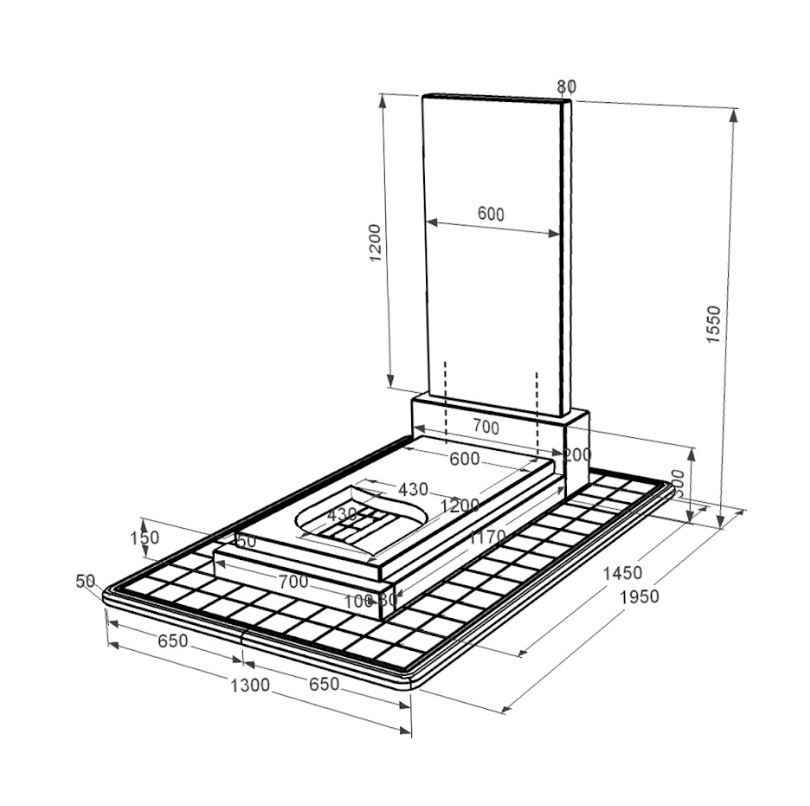 Розміри Одинарний пам'ятник із граніту із чорного граніту Коростишів з листом різьблена робота к13-kor-npf-120-60-08-001-pbd3