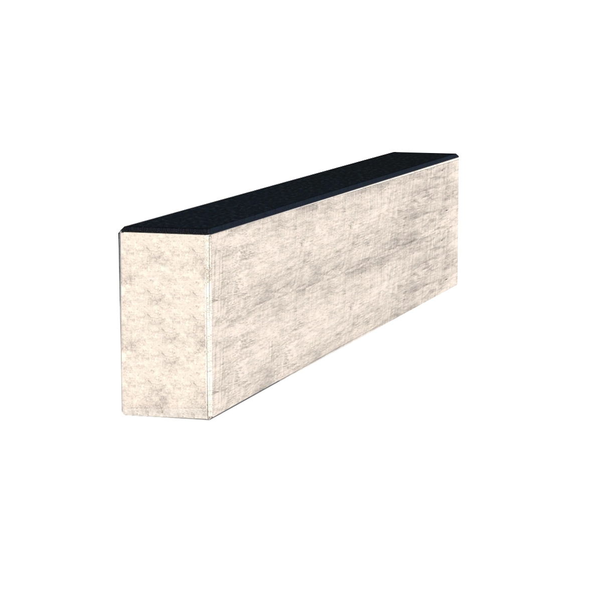 С других сторон Брус для цветника и гробницы Букинского карьера 650x100x50 из гранита боковой с полированными фасками br-buk-pf-65-10-05