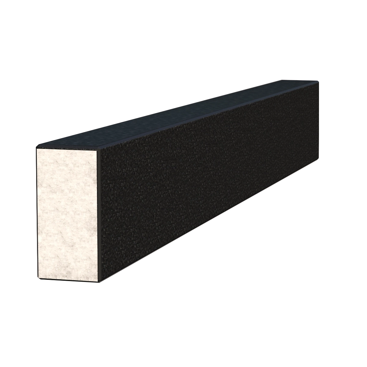 Основне Брус для квітника на могилу довжиною 78 см 780x100x50 з граніту бічний з полірованими фасками Букинського кар'єру br-buk-pf-78-10-05