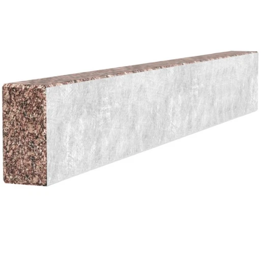 С других сторон Брус для цветника и гробницы 800x100x50 из гранита боковой с полированными фасками из Токовского гранита br-tok-pf-80-10-05