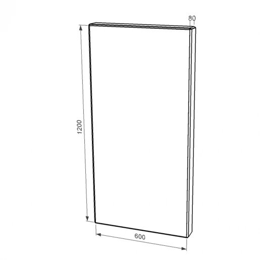 Размеры Стела памятника для матери из гранита одинарная с неполированными фасками Букинского карьера st-buk-npf-120-60-08-001