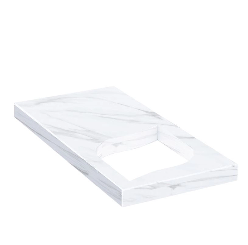 Основне Надгробна плита 800x400x50 із мармуру Волокас з полірованими фасками серія Лист права pl-vol-pf-pt-80-40-05-LISTOK-r