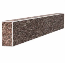 Брус для цветника и гробницы Украина 780x100x50 из гранита боковой с неполированными фасками из Токовского гранита br-tok-npf-78-10-05