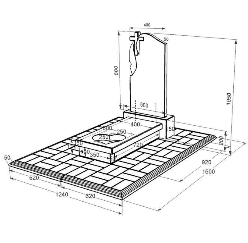 Розміри Гранітний пам'ятник на кладовище з серцем різьблена робота одинарний із чорного граніту Коростишів к11-kor-npf-80-40-05-142-pbd1