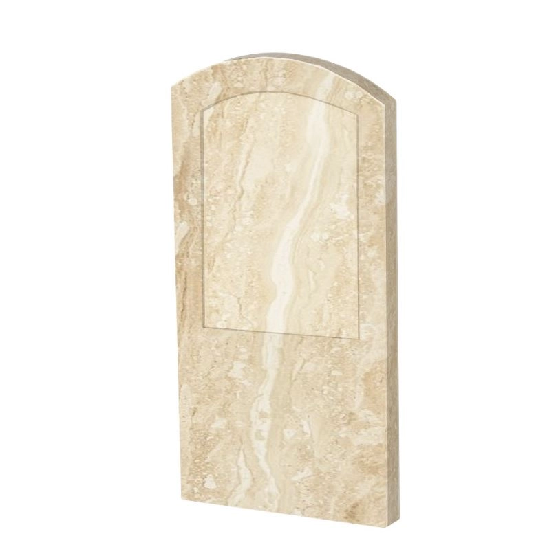 Основное Стела памятника из мрамора 800x400x50 вертикальная с полированными фасками из мрамора Дайна st-dan-pf-80-40-05-009