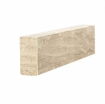 Брус для цветника и гробницы цветнjq 450x100x50 из мрамора лицевой (тыльный) с полированными фасками из мрамора Дайна br-dan-pf-45-10-05