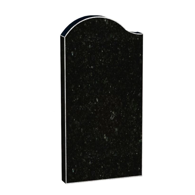Основне Одинарна стела пам'ятника 1000x500x80 з граніту із неполірованими фасками Коростишівського кар'єру ліва st-kor-npf-100-50-08-011-l