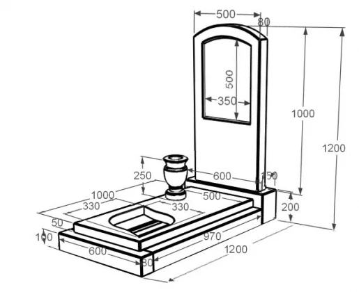 Розміри Мармуровий пам'ятник з листом різьблена робота одинарниий з мармуру Дайна к13-dan-pf-100-50-08-009