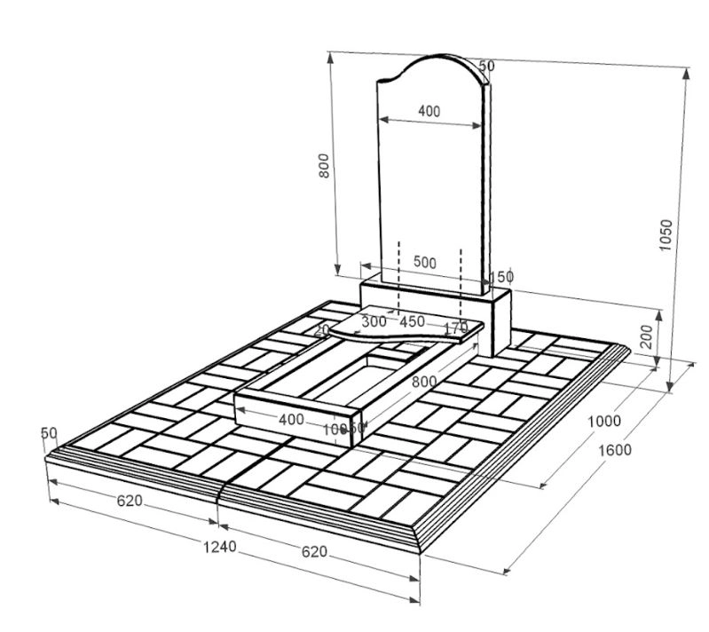 Размеры Гранитный памятник 100 см высотой одинарный из черного гранита Коростышев с волной резной к3-kor-pf-80-40-05-011-r-pbd1