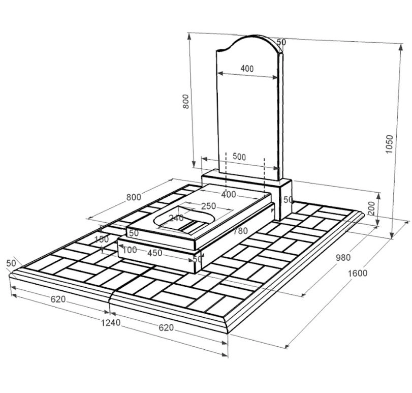 Розміри Одинарний гранітний пам'ятник із чорного граніту Коростишів з листом різьблена робота к13-kor-pf-80-40-05-011-r-pbd1
