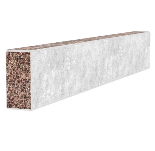 З інших боків Брус для квітника та гробниці 720x100x50 з граніту бічний із неполірованими фасками з Токівського граніту br-tok-npf-72-10-05