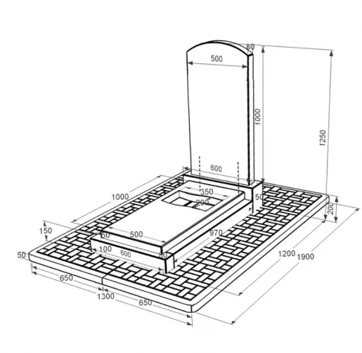 Размеры Гранитный памятник женский одинарный с вырезанным флагом из черного гранита Коростышев Дуга 009 к6-kor-pf-100-50-08-009-pbd2
