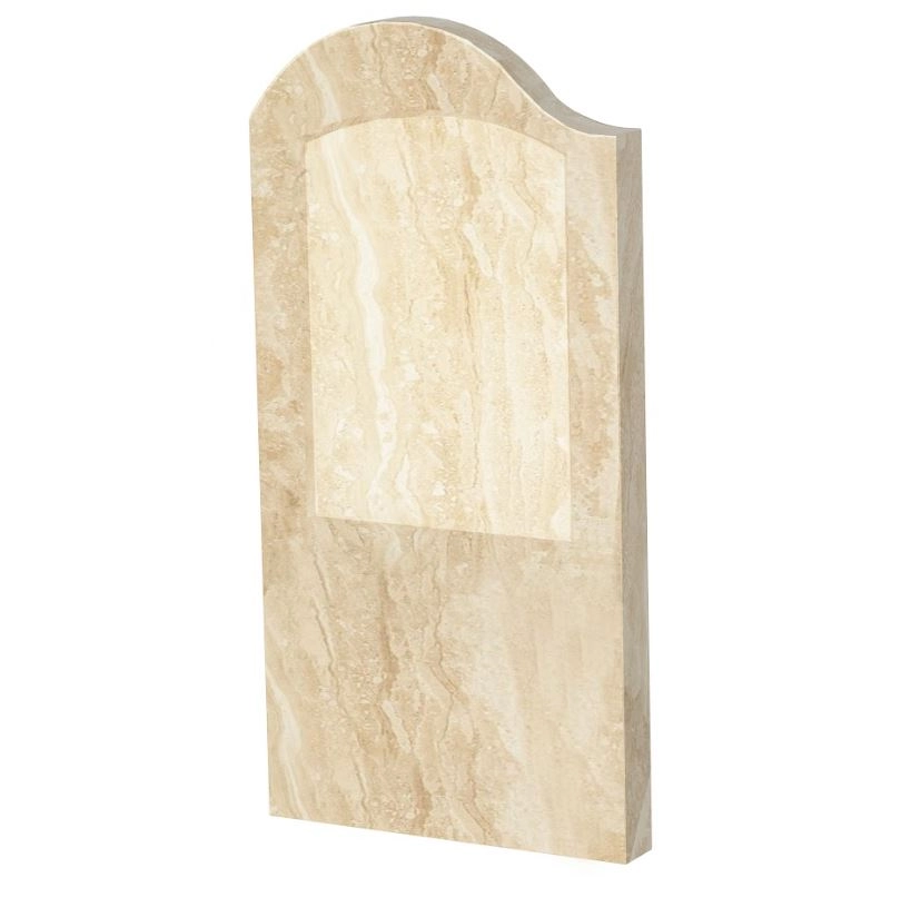 Основное Стела памятника на могилу цветная 1000x500x80 вертикальная с полированными фасками из мрамора Дайна левая st-dan-pf-100-50-08-011-l