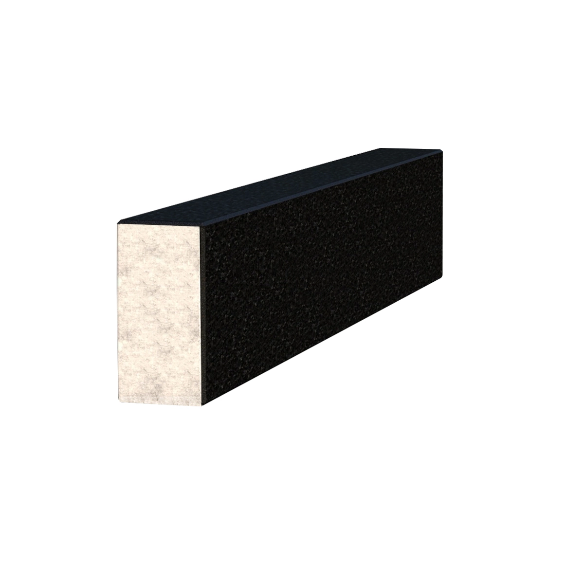 Основное Брус для цветника и гробницы Букинского карьера 650x100x50 из гранита боковой с полированными фасками br-buk-pf-65-10-05