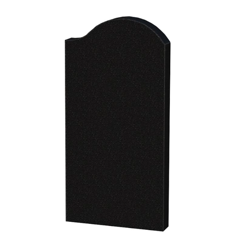 Основне Стела пам'ятника на одного 1000x500x80 з граніту з полірованими фасками Букинського кар'єру права st-buk-pf-100-50-08-011-r